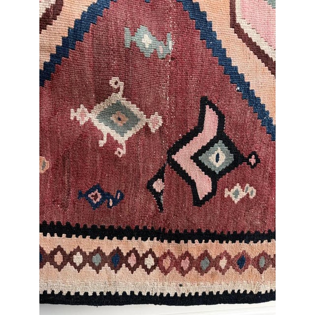 Textile Large Vintage Middle Eastern Tribal Kilim Rug, 1940s For Sale - Image 7 of 12