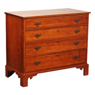 Antique American Chippendale Period Maple Chest of Drawers For Sale