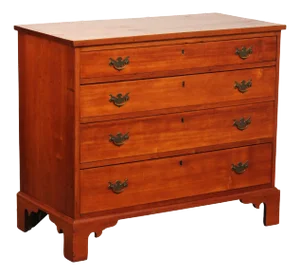 Antique American Chippendale Period Maple Chest of Drawers