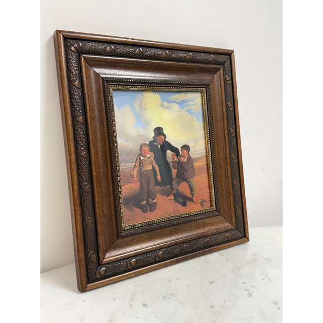 Traditional John Faed Boyhood Framed Art Reproduction For Sale - Image 3 of 12
