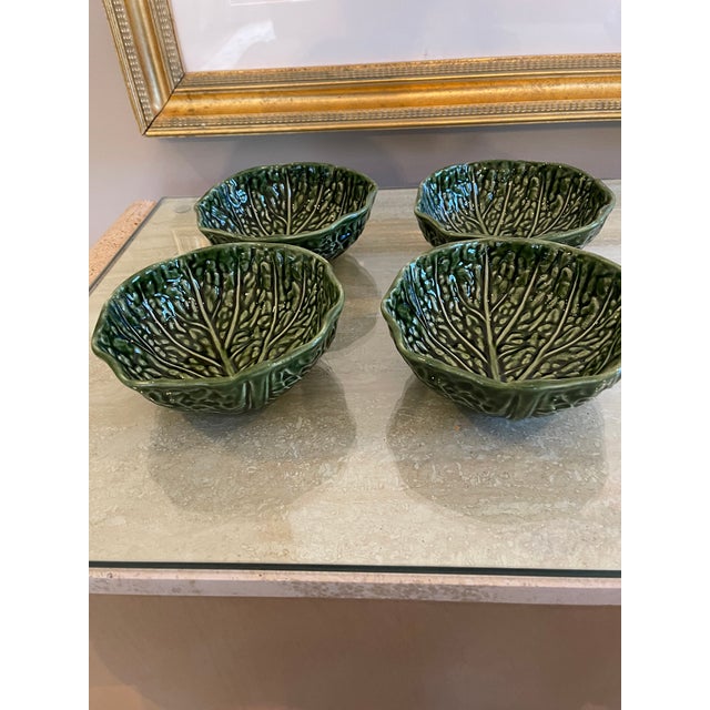 Beautiful deep green glossy cabbage wear bowls