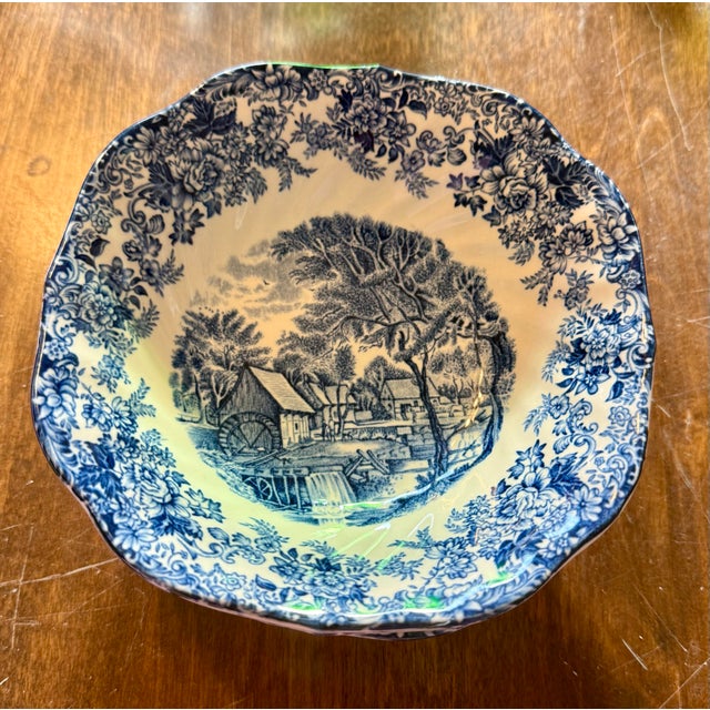 Mid 20th Century Mill Stream Bowls by Johnson Brothers - 3pcs For Sale - Image 5 of 12