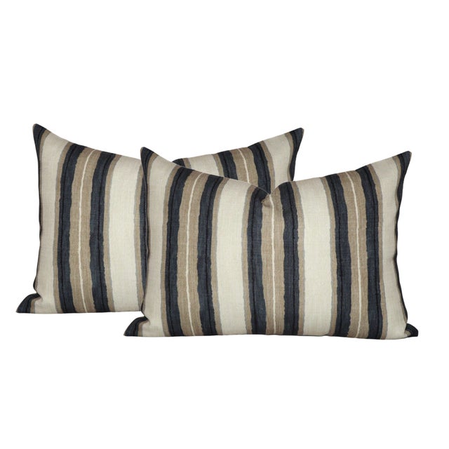 ⭐️ Ships Within 2 Days On the Front: Shoreline Printed Fabric On the Back: Ivory Performance Fabric Indoor / Outdoor...