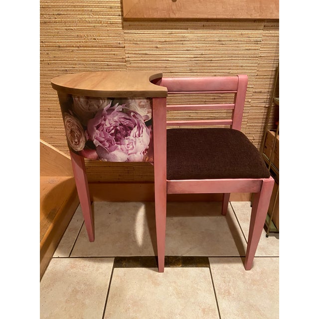 1940s Refinished Vintage Gossip Bench For Sale - Image 13 of 13