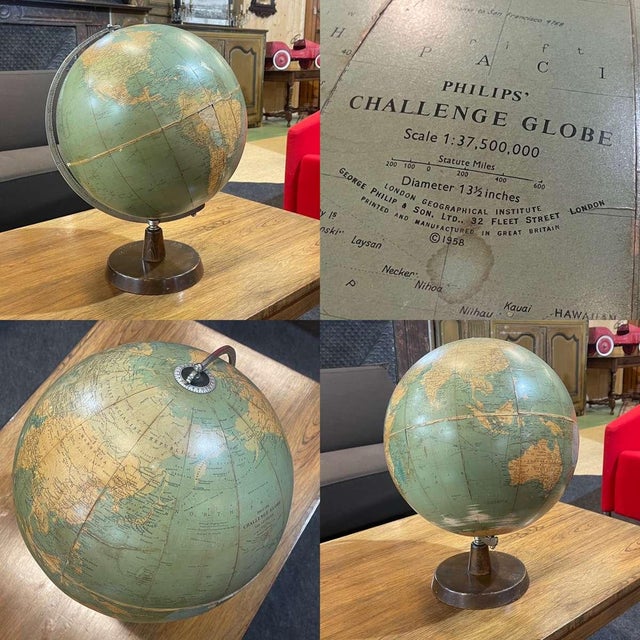 English Challenge Globe from Philips, 1958 For Sale - Image 11 of 12