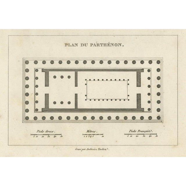 Early 19th Century Tardieu, Parthenon, Athens, 1825, Engraving For Sale - Image 5 of 9