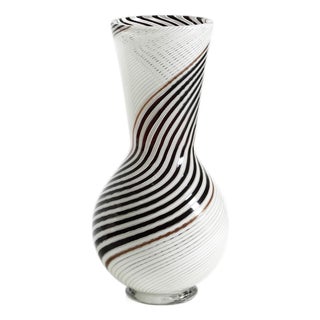 Mid-Century Italian Murano Glass Vase by Dino Martens for Aureliano Toso, 1950s For Sale
