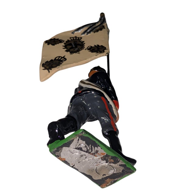 Vintage "Standard Bearer of the 2nd Prussian Foot Guards" Model Soldier For Sale In Boston - Image 6 of 7