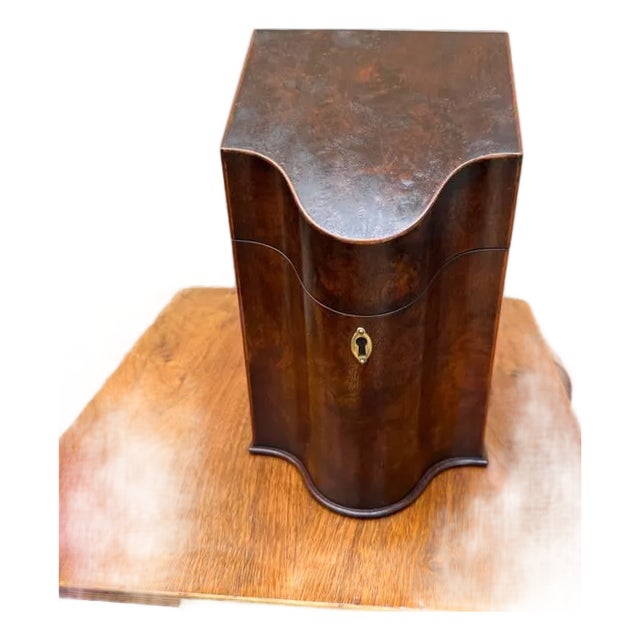 Antique English George III Period Knife Box/ Cutlery Box For Sale
