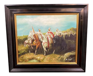 Martine Rivart, the Desert Riders, 1950s, Oil on Canvas