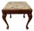 1940’s Queen Anne Mahogany Upholstered Footstool or Bench With Storage Compartment For Sale