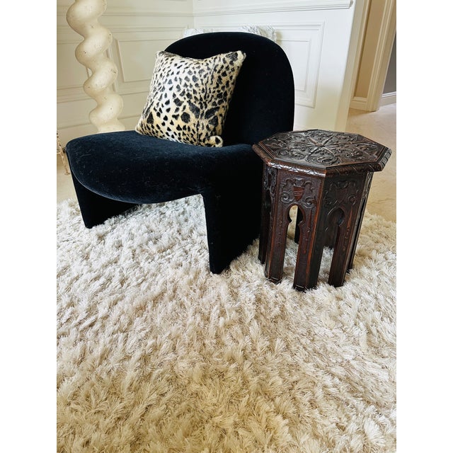 Vintage English Octagonal Side Table / Taboret With Sunburst Top For Sale - Image 10 of 10