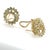 Contemporary Late 20th Century Pair of 18k Diamond Swirl Earrings For Sale - Image 3 of 3