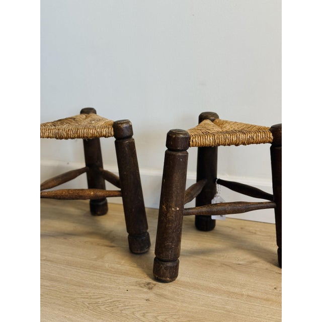 Pair of Two Charles Didouyt Stools For Sale - Image 4 of 5