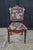 Antique Victorian Eastlake Walnut Burl Carved Parlor Chair Tapestry Fabric For Sale - Image 4 of 18