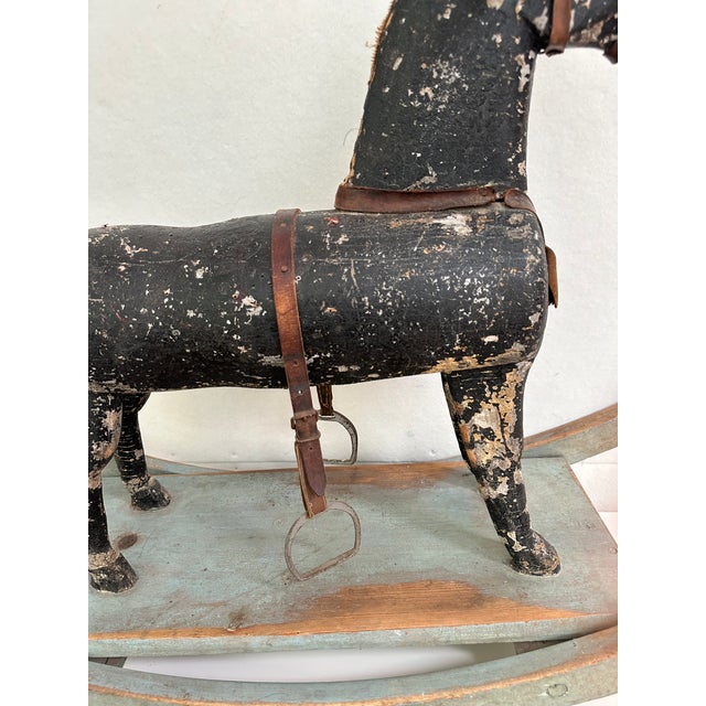 Primitive Antique Rocking Horse For Sale - Image 4 of 11