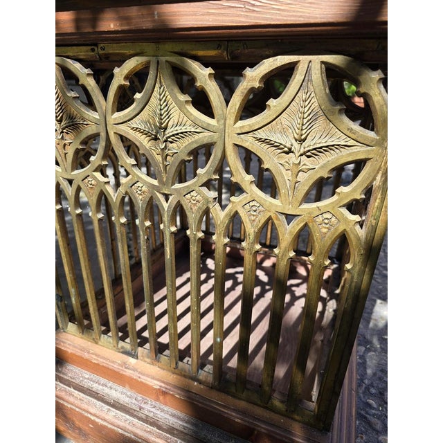 Metal 19th Century Neo-Gothic Pedestal, 1890s For Sale - Image 7 of 18