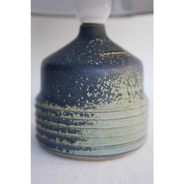 Mid-Century Modern Swedish Pottery Table Lamp by Rolf Palm for Hoganas Keramik, 1960s For Sale - Image 10 of 12