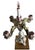 Dresden Porcelain MId-Century Dresden Porcelain Floral Fruit Candelabra Table Lamp For Sale - Image 4 of 15
