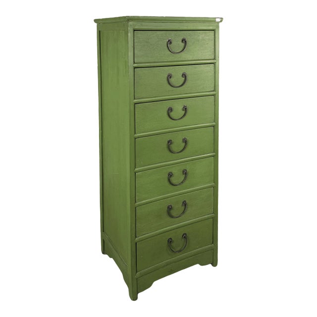 1980s Vintage Wooden Lingerie Dresser With Six Drawers, For Sale