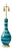 Italian Striped Glaze Ceramic Lamp For Sale