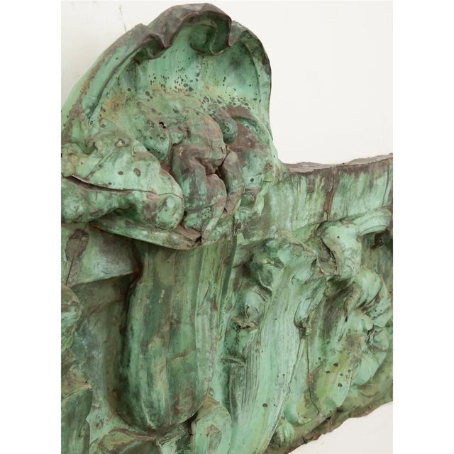 19th Century Oxidized Copper Supraporte Panels - Set of 3 For Sale - Image 11 of 13