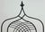 Substantial Vintage Wrought Iron Gothic Revival Cathedral Chairs, a Pair For Sale - Image 12 of 15