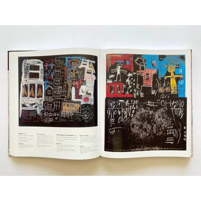 Sky Blue Jean Michel Basquiat " Paintings Catalogue Raisonne " Rare Vintage Landmark Volume Lithograph Print Large Hardcover Slipcase Two Books Set For Sale - Image 8 of 12
