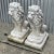 Vintage Traditional Gatekeeper Cast Cement Lion Statues - A Pair For Sale - Image 9 of 10