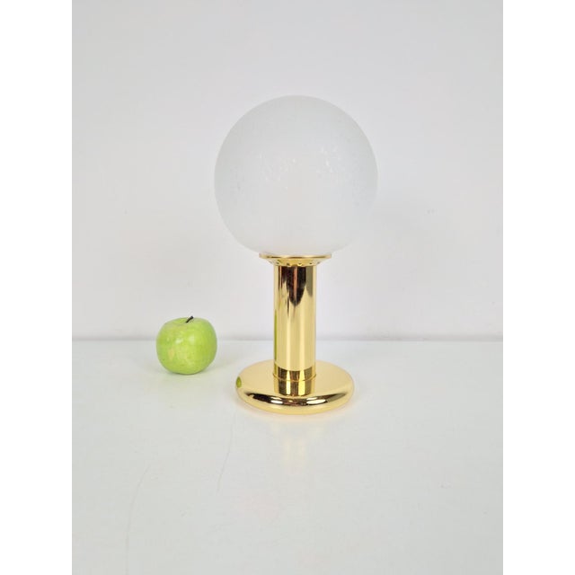 Vintage Sphere Table Lamp in Brass by Targetti Sankey, Italy, 1960s For Sale - Image 10 of 10