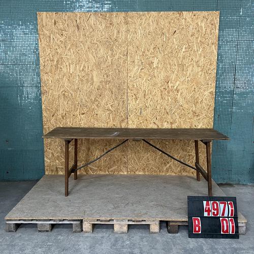 Vintage French Chapel Trestle Table, 1920s For Sale - Image 3 of 3