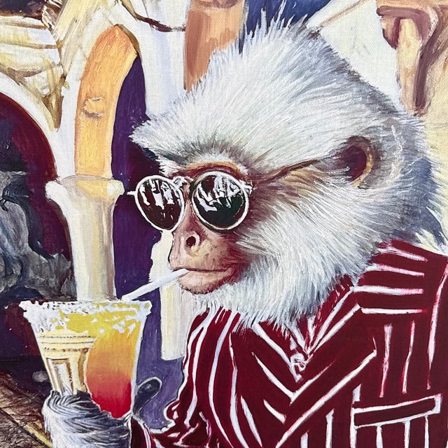 Brown The Breakers Monkey by Serge Strosberg Giclee For Sale - Image 8 of 12