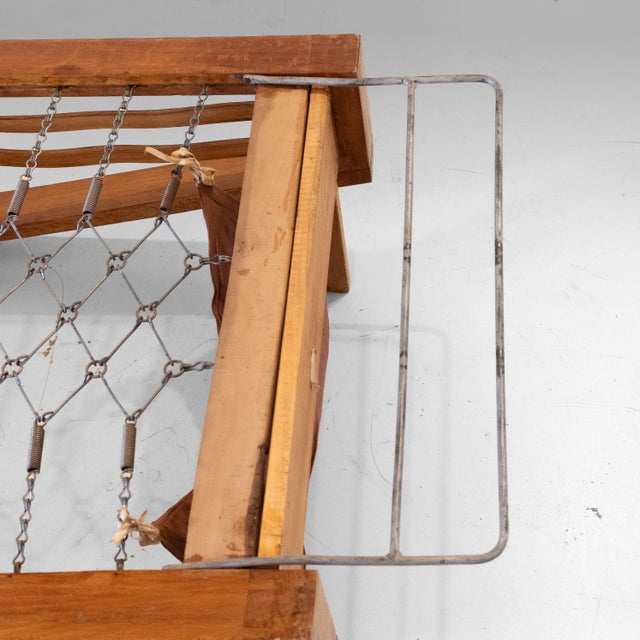 Art Déco Italian Convertible Armchair / Sleeper Chair in Brown Eco-Leather, 1920s. For Sale - Image 12 of 18