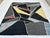 Art Deco Cubist Abstract Carpet in Carbon Black & Saffron - 8'10" X 9'10" For Sale - Image 3 of 10