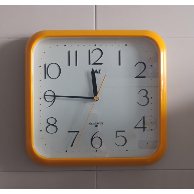 French Kitchen Wall Clock by Jaz, 1990s For Sale - Image 3 of 3