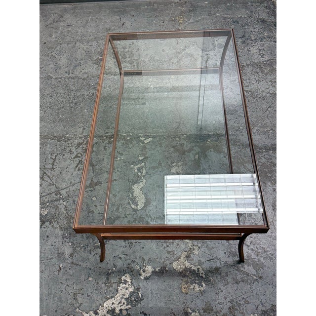 2000 - 2009 Crate & Barrel Luna Two-Tier Glass Coffee Table For Sale - Image 5 of 12