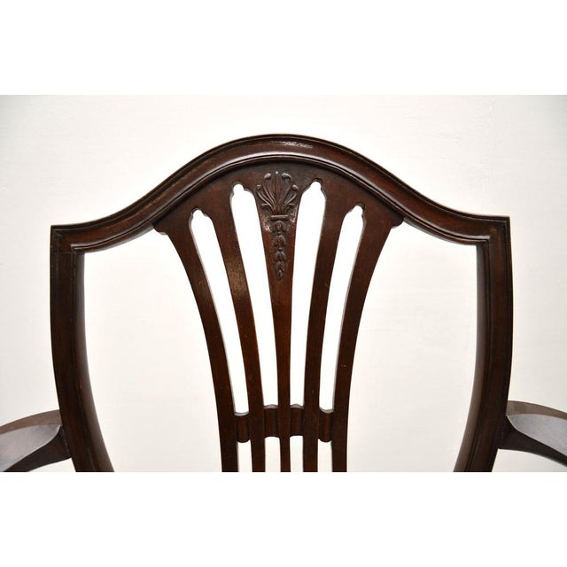 Wood Georgian Carver Armchairs, 1900s, Set of 2 For Sale - Image 7 of 9