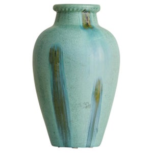 Italian Aqua Ceramic Vase Attributed to Guido Andlovitz, 1940s