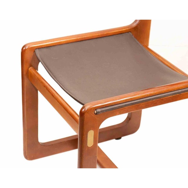 1960s Vintage Nautical Style Chairs by Gigi Radice and Pierangelo Gallotti, 1960s, Set of 6 For Sale - Image 5 of 9