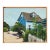 Mary Breneman, Blue House, Oil on Canvas, Framed For Sale