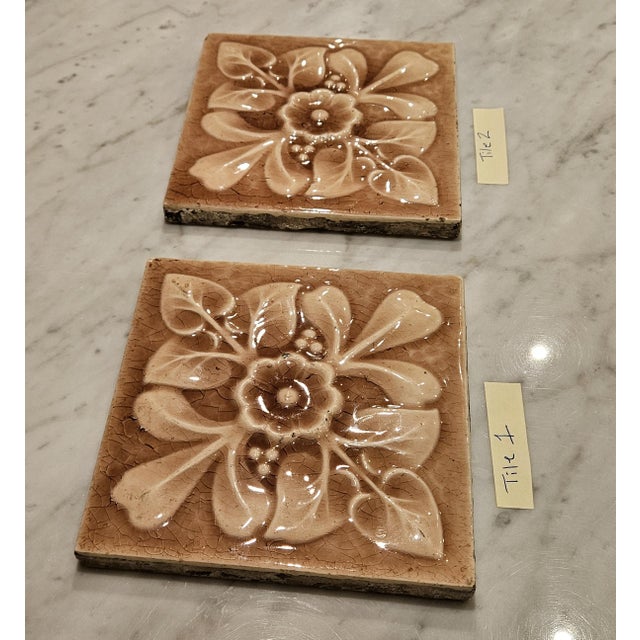 Late 19th Century Pair of Antique Hamilton Tile Works, Tile Co For Sale - Image 5 of 12