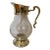 Vintage Christofle Crystal and Silverplate Water Pitcher With Box For Sale