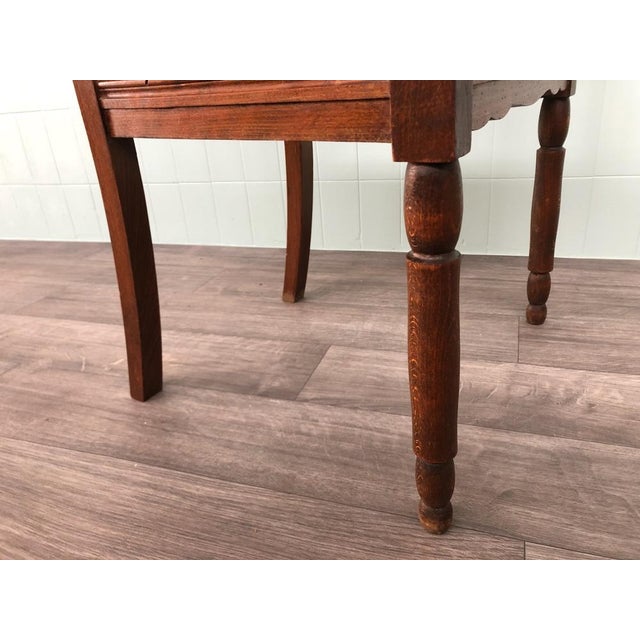 Antique Chair with Carved Armrests, 1890s For Sale - Image 10 of 18