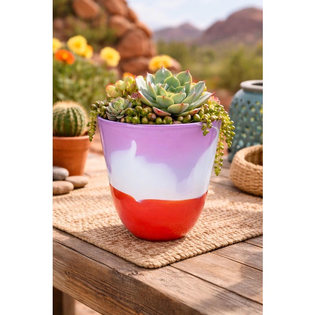 George Averbeck Arizona Sunrise Art Glass Vase For Sale In Los Angeles - Image 6 of 8