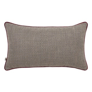 Textured Cushion with Contrast Piping by Villa Como For Sale