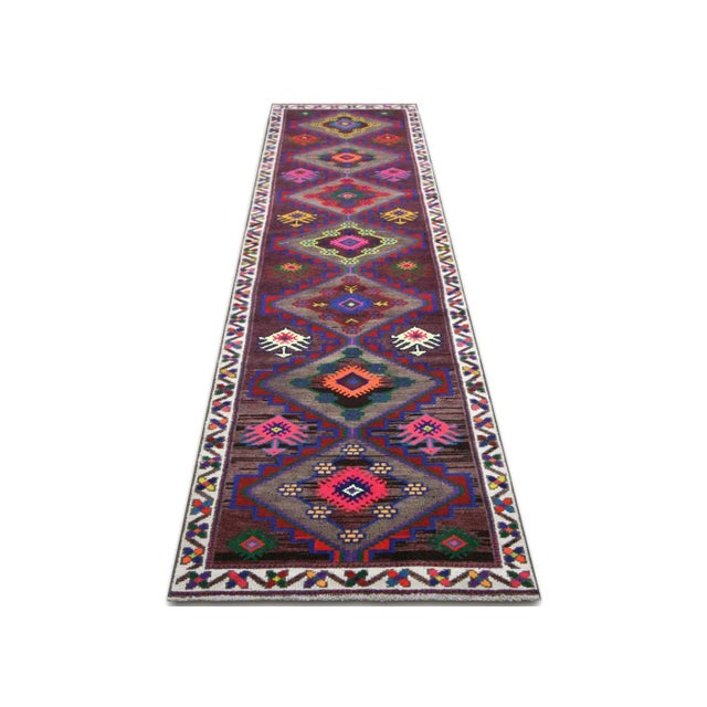 1960s Turkish Oushak Runner For Sale In Los Angeles - Image 6 of 7