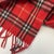 Burberry Late 20th Century Burberrys Red Plaid 100% Wool Scarf For Sale - Image 4 of 8