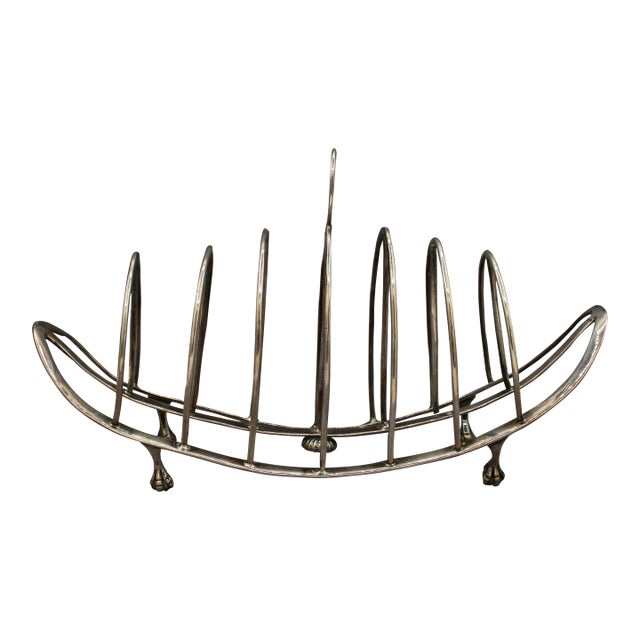 1797 Sterling Silver Toast Rack by James Kidder For Sale