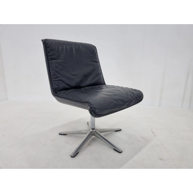 Mid-Century Leather Desk Chair by Delta Wilkhahn, 1970s For Sale - Image 6 of 13