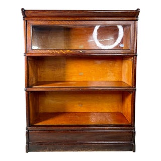 Antique Hale’s Oak Barrister Stacking Lawyer's Sectional Bookcase For Sale